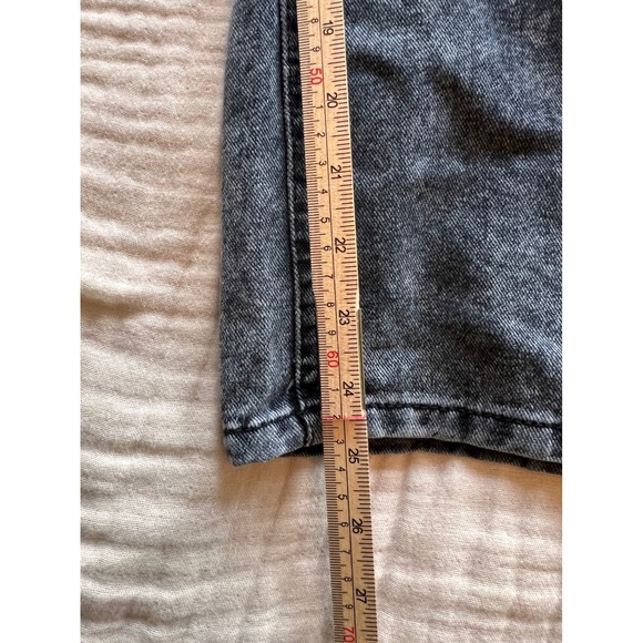 REWASH Wide Leg High Rise Super Baggy Cropped Acid Wash Black Size‎ 9 or 29 - Picture 5 of 6